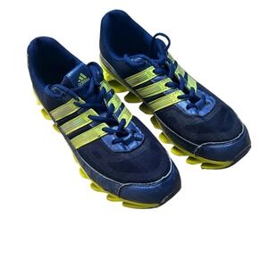 Adidas Men's Climawarm Running Shoes Neon Blue G89687 Low Top Sneakers Size 8.5‎